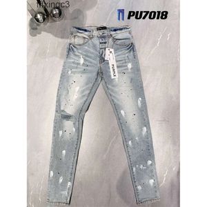 2024 Merk Designer Heren Denim Broek Mode Broek Recht Ontwerp Retro Streetwear Casual Joggingbroek Paarse Jeans Joggers Broek Gewassen gki886