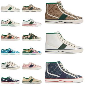 2024 Marque Designer Top Qualité Tennis 1977 Hommes Femmes Chaussures Marron Vert Blanc Patchwork Polka Dot Ligne Carrée Ligne Noire Semelle Casual Chaussures Taille 36-44