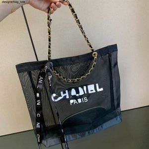 2024 Brand Fashion Duffel Bags Women Gauze Basket Beach Tas Cosmetic Bag Tote Bags Large Size Shopping Handtassen