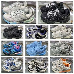 2024 Brand Luxury Designer Men Shoes Track 1 3 3.0 Triple White Sneakers Tess.S.Gomma Leather Trainer Nylon imprimé Platform Trainers Shoe