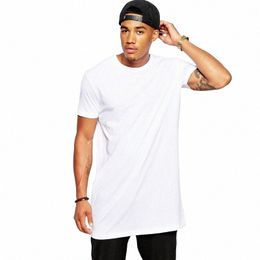 2024 Marque Hommes Cott Vêtements Blanc Lg T-shirt Hip Hop Hommes T-Shirt Extra Lg Longueur Homme Tops Tee Lg Ligne Tshirt Pour Homme z3MR #