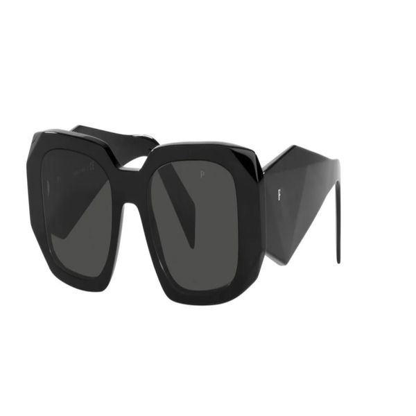 Brand Pra17 Gafas de sol de diseño de lujo PR17WS Gafas de sol de mujeres negras / gris oscuro.