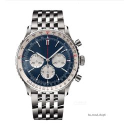 2024 Breiting Watch Aviation Design Models New Designer Moving Watches 46 mm Men de alta calidad Mensor de lujo Reloj Multi-Function Chronograph Montre Relojes FR 806