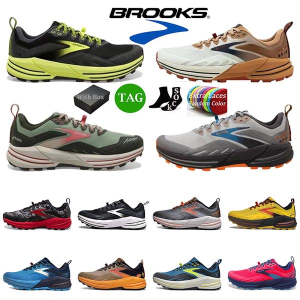 2024 Brooks Chaussures de course Baskets pour hommes Launch 9 Brook Cascadia 16 Chaussures de créateur Hyperion Tempo triple noir blanc maille hommes femmes baskets de sport chaussure de sport 36-45