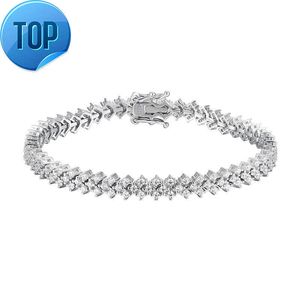 Bracelet de Tennis pour femmes, en vrac, lien en argent Sterling, 1 rangée, Vvs Moissanite, 3mm, bijoux, 2024