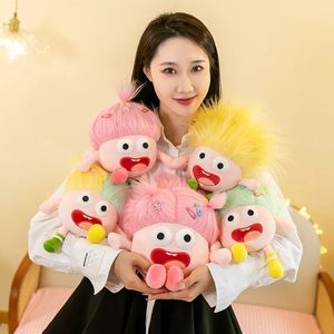 2024 Venta al por mayor a granel nuevo Anime globos oculares juguetes de peluche muñecas relajantes muñecas para dormir fabricante al por mayor 25cm sin cepillo para el pelo