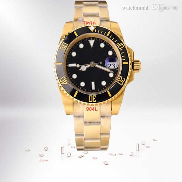 2024 Business Designer Watch Man Watch de alta calidad Montre Mecánica Mecánica Cerámica de cerámica 40 mm Botón deslizante de acero inoxidable Sapphire Luminoso Classic Watch