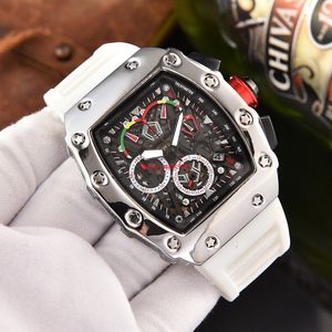 2024 Mode d'affaires Mouvement à quartz multifonctionnel Petite montre à trois aiguilles Alliage électrolytique Montres de baril de vin à coque brillante