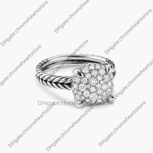 2024 Button DY Fashion Ring Designer Ring Luxe Top Vier Sieraden ringen Thread Jewelrys shell Pearl Claw Nieuwe Stijl hoogwaardige accessoires voor geschenken volledige diamant