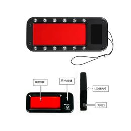 2024 Cameradetector beveiliging Beveiliging Alert Persoonlijke veiligheid Anti Candid Jammer Bug Mini Signal Blocker met 12 LED -lichten - voor camera