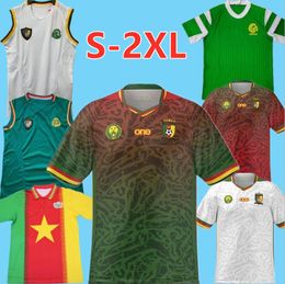 2024 Cameroon soccer jerseys 2023 ANGUISSA ABOUBAKAR BASSOGOG player version cameroun retro 2002 vest football shirts T 1990 1994 1998 sleeveless MBOMA 90 94 98 23 24