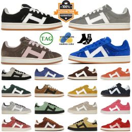 2024 Campus Designer Flat Chaussures décontractées noyau noir gris blanc poussière de cargaison claire rose lucide bleu gum campuss mens femmes mots de tennis baskets de tennis baskets