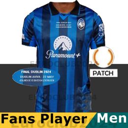 23/24 Atalanta B.C.Campeones KIT KIT Jerseys de fútbol Duvan Ilicic L.Muriel Gosens 2024 ATA BC Mirancihuk Malinovskyi Camisa de fútbol Maglia Kits Kits Calcetín