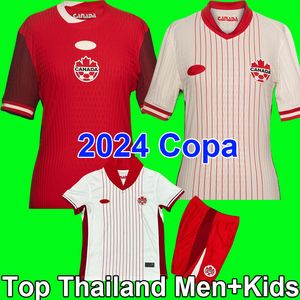 2024 COPA CANADA CANADA Football Shirt Soccer Jerseys Davies J.David 24 25 Ugbo Larin Cavallini Millar Eustaquio 2025 Voetbalshirts Men Kids Kit -uniform