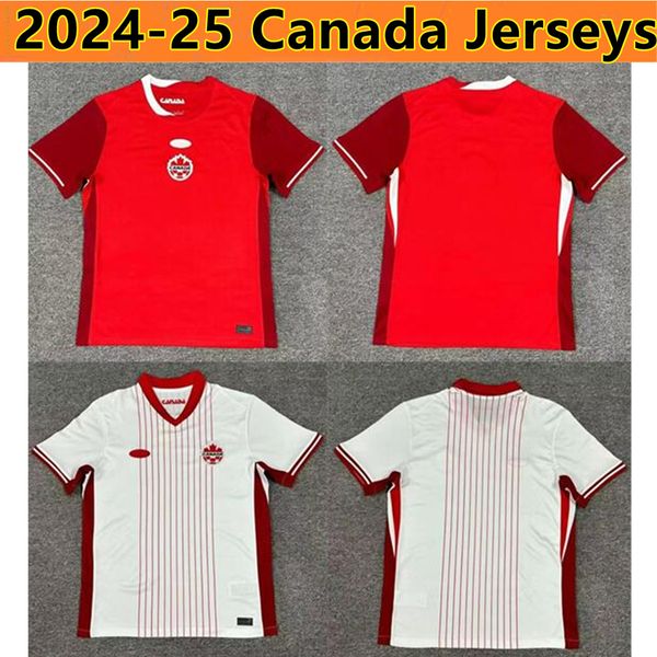 2024 Canadá Jerseys de fútbol Hogar Away 2024 2025 Equipo nacional Davies J.David Ugbo Larin Cavallini Millar Eustaquio Camisa de fútbol