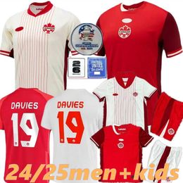 2024 Canada Jerseys Soccer Kit Kit Davies J.David 24 25 Larin Cavallini Millar Eustaquio Waterman 23 Shirts de foot