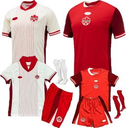 2024 Canada Soccer Jerseys National 24 25 Grosso Cavallini Hoilett Sinclair Davies J.David Red Fan Football Shirt South American Cup National Team1