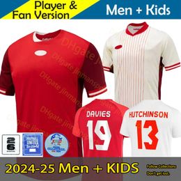 2024 Canada Soccer Jerseys National 24 25 Grosso Cavallini Hoilett Sinclair Davies J.David Red Fan Football Shirt South American National Team Sports Kit Sports