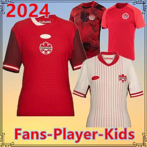 2024 Canada voetbalshirts nationaal team Uniform DAVIES J.DAVID 23 24 25 UGBO LARIN CAVALLINI MILLAR EUSTAQUIO 2023 voetbalshirts T thuis uit derde HEREN KIDS KIT VROUWEN