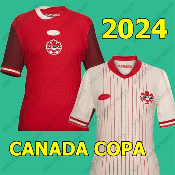 2024 Canadá Jerseys de fútbol Equipo nacional Uniforme DAVIES J.DAVID 23 24 25 UGBO LARIN CAVALLINI MILLAR EUSTAQUIO 2023 Camisetas de fútbol T Hogar Tercero Hombres Niños