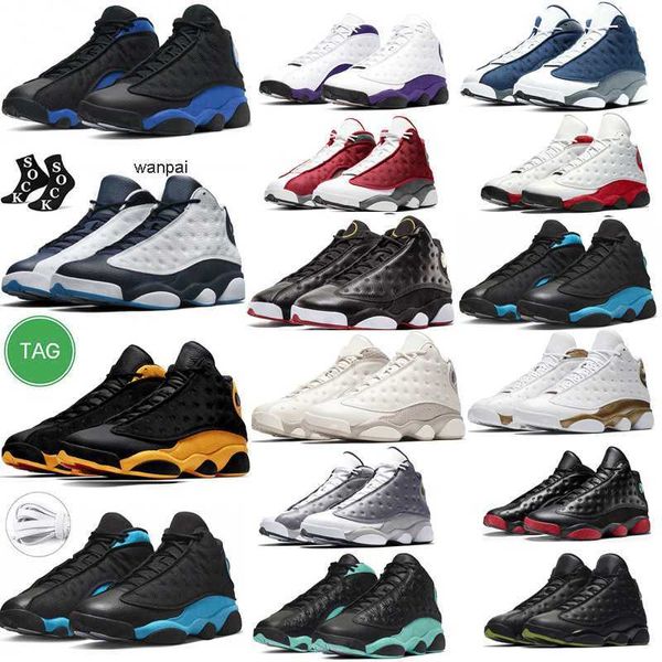 2024 Casquette et robe Black Royal Cat Flint Basketball Chaussures Université Français Bleu Hommes Femmes Bred Navy Court Purple Playoff Red Flint Del Sol Il a obtenu