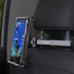 2024 Car arrière du siège arrière support de téléphone Soldable Tablet Stendable Tablet Stand Areiller arrière Réglage de l'oreiller pour 4,7-12,9 pouces - Pour le siège arrière de la voiture