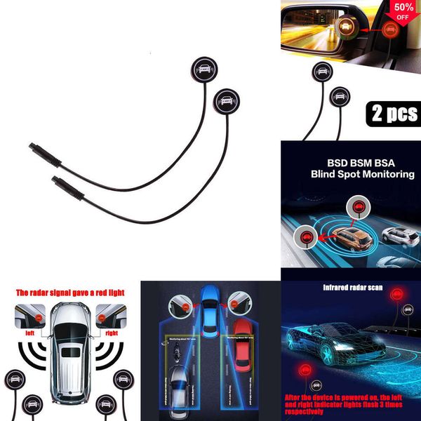 2024 CAR SISTEMA DE Detección de radar Lámpara de señal de advertencia Alarma de advertencia Alarma de seguridad Conducción Sensor de microondas de asistencia de inversión