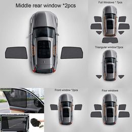 Protección solar magnética para ventana de coche, accesorios para Toyota Land Cruiser 2024, 200, 2008, 2012, 2014, 2015, 2016, 2017, 2018, 2019, 2020, 2020