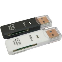 2024 Lecteur de carte 5 Gbps 2 en 1 USB 3.0 pour SDHC SDXC Micro SD Carte Reader Adapter SD / TF Trans-Flash Card Converter Tool1.pour le lecteur de cartes 5 Gops 2 en 1 USB 3.0