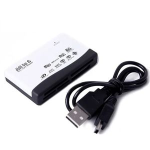 2024 Kaartlezer USB 2.0 TF Memory Card Reader Fast Data Transmission All in One Card Reader Support TF CF SD Mini SD MS XDFor snelle gegevensoverdracht