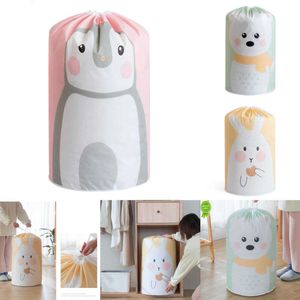 2024 Cartoon Beer Opvouwbare Opbergtas Transparante Opbergorganisatoren Kleding Deken Baby Speelgoed Mand Reizen Koffers Quilt Zakken