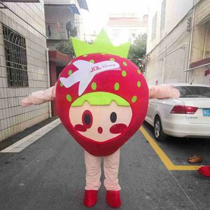 2024 Cartoon Strawberry Mascot Kleding Fruit appel Tomaten Walking Doll kleding Rekwisieten Activiteitskleding