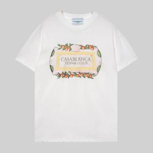 2024 Casablanc Designer Men T-shirt Set masao san print heren Casual shirt en korte dames losse zijden shirt T-stukken mannen t-shirt s-3xl 875
