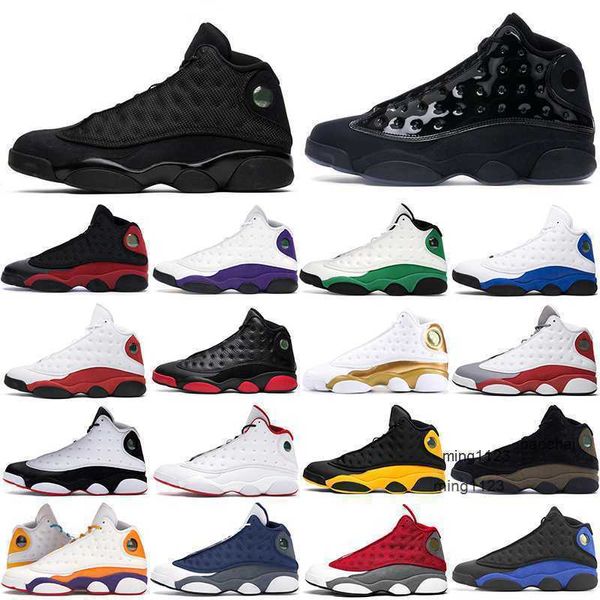 2024 Dropshipping décontracté Red Flint Jumpman 13s Chaussures décontractées pour hommes Femmes 13 Hyper Royal Court Purple # 28 Aurora Green Olive Black Cat Baskets pour hommes