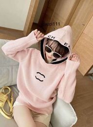 2024 Casual gebreide ccity mouw mode vrouwelijke sweatshirts merk luxe oversized designer pullover truien tops vrouwen losse stijl lange borduurwerk dames 105es