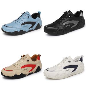 Designer Chaussures décontractées Menes en cuir mat Brow Blanc Blue Bleu Bleu Boule Breffe pour hommes Trainers Sports Sneakers