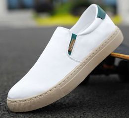 2024 zapatos casuales de color sólido blanco blanca verde pálido caminar bajo para hombres zapatillas de deporte para mujer entrenadores gai 1221