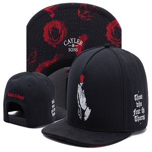 2024 Cayler Sons chapeaux snapback Pray Rose style d'été hip hop hiphop street gorro hommes os gorras planas swag casquettes de camionneur