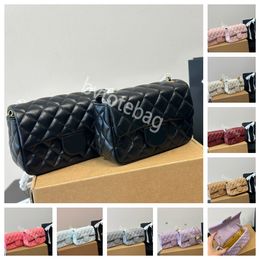 2024 CH TWEED Fashion Classic Double rabat Sacs Matelasse Chain Cross Body Boder Famous Luxury Classic Classic Designer Quilted Purse Channelbags Spvenbag