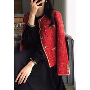 2024 Chan New Women's Brand Jacket Ootd Designer Fashion Fashion Top-Grade Hiver Tweed Coat Overcoat Localiers de printemps Couches Cardigan Femmes Christmas Cadeau