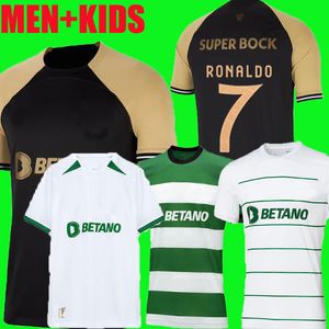 Sporting CP 23 24 Lisboa Soccer Jerseys Home Lisbon Special Jovane Sarabia Vietto 2023 2024 MAILLOT SPORTIF CUBE DE FOOTBALL MEN KID