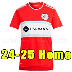 2024 CHICAGO WHITE Fire Soccer Jerseys SHAQIRI 10 J.TORRES 7 MUELLER 8 GUTIERREZ 40 24 25 Chemises de football Top 2025 Fan Man FANS Player Version 36ZZ