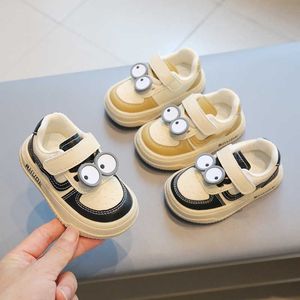 HBP Non-Brand 2024 Childrens Autumn Nieuwe baby en peuter wandelschoenen Vrouwelijke babyschoenen Lederen Cartoon Boys Board Shoes