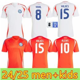 2024 Chili Soccer Jerseys chilien 24 25 Vidal Alexis Sanchez Felipe MEDEL Erick E.VARGAS Hommes enfants kit Football Shirts SALAS Zamorano Sierra