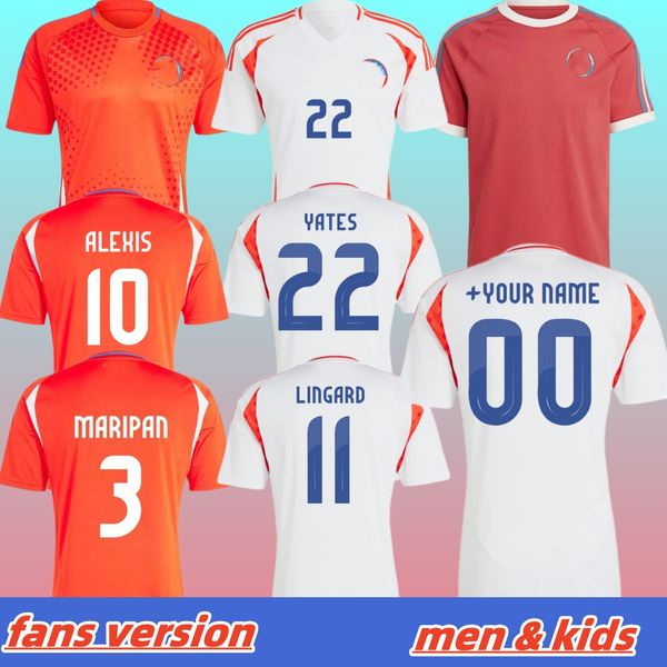 2024 Chili Jerseys de football Nunez Vidal Alexis Medel Valdes Mendez Suazo Ch.aranguiz Brereton Diaz Echeverria Aravena Team National 24 25 Football Men Kids Shirt