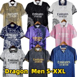 2024 Chinese draak voetbalshirts BELLINGHAM VINI JR Tchouameni Hot koop 2023 2024 Real Madrids Voetbalshirt thailand CAMAVINGA ALABA Rodrygo mannen kit uniform