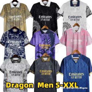 2024 Chinois Dragon Soccer Jerseys Bellingham Vini Jr Tchouameni Vente chaude 2023 2024 REAL MADRIDS FOOTBALL TRAGNE CAMAGINGA ALABA RODRYGO Men Kit Uniforme