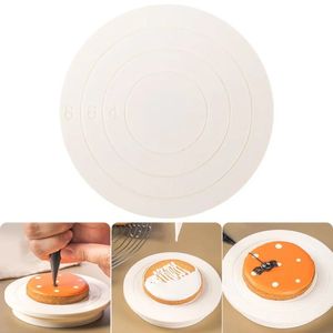 2024 NAVIDAD DIY Pastel Rotario Mini Plastic Fondant Cake Turnable Plataforma giratoria Rosadora de galletas redondas Herramientas de cocina giratoria