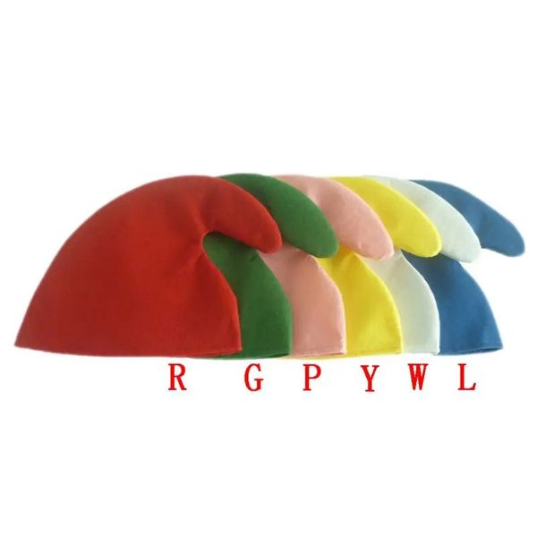 2024 Christmas Elfe Chat Elfe Christmas Hat 6 couleurs en option de décoration de maison Party nain de couleur nain