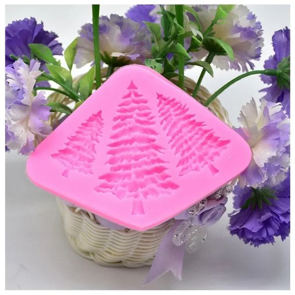 Moule en Silicone pour arbre de noël, pour Fondant au chocolat, bricolage, cuisson de cuisine, outils de décoration de gâteaux, 2024